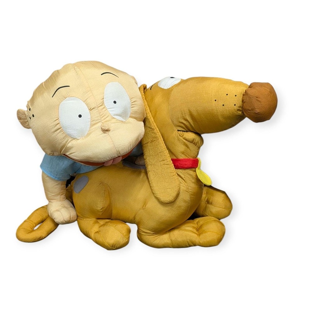 1998 Rugrats Tommy Pickles & Spike Plush Lot 20" Nickelodeon VTG Play-By-Play